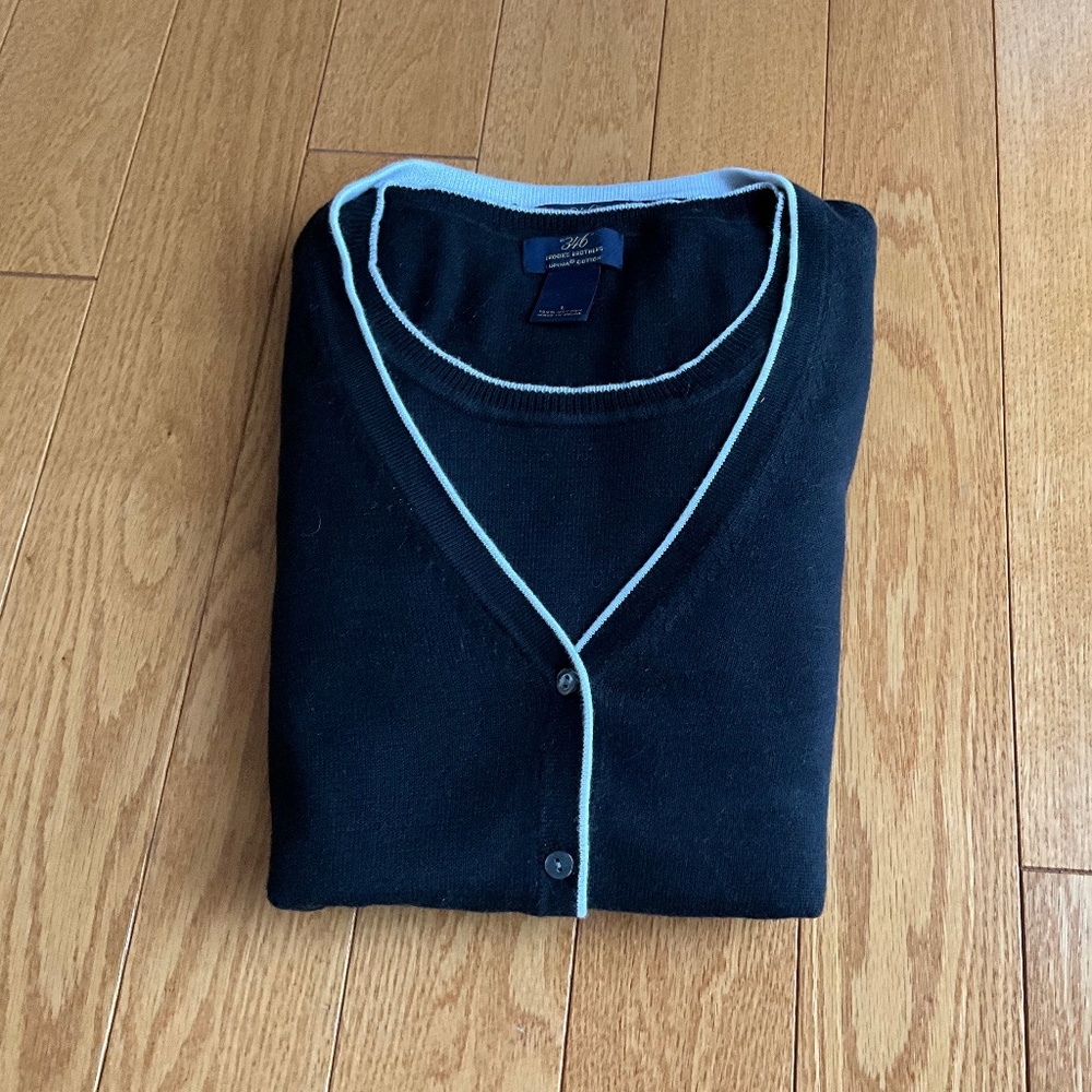 Brooks Brothers Women’s Blouse & Sweater set Black Size L
